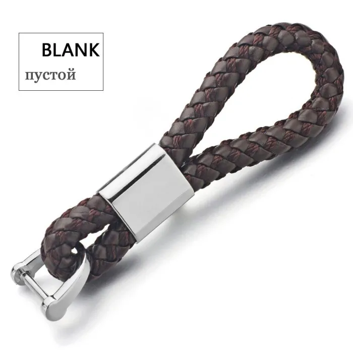 Custom Lettering Keychains - Woven Leather - KeyringsSleutelhangers