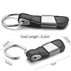 Custom Lettering Keychain - Genuine Leather - MetalSleutelhangers