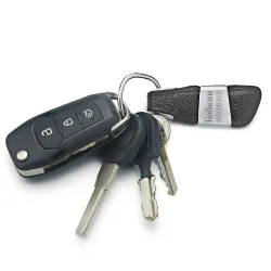 Custom Lettering Keychain - Genuine Leather - MetalSleutelhangers