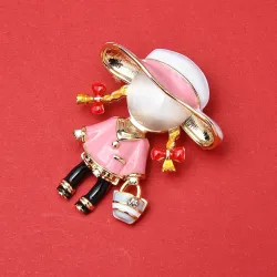 Carry Bag Girl - BroochesBroches