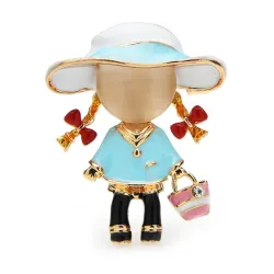 Carry Bag Girl - BroochesBroches