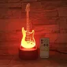 Remote Guitar Night Light - 3D 0 LED Lamp - 7 ColorsVerlichting