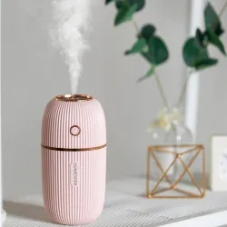 Ultrasonic - Aroma Humidifier - 300ML - Romantic ColorLuchtbevochtigers