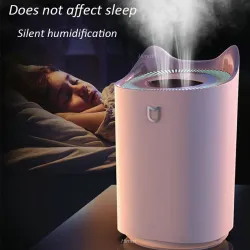 Air Humidifier - 3000ML - Double Nozzle - Cool Mist - Colorful LEDLuchtbevochtigers