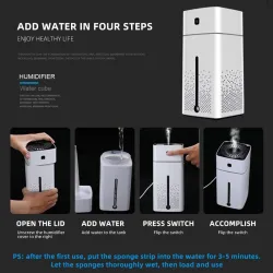 Air Humidifier - 1000ml - Mist MakerLuchtbevochtigers