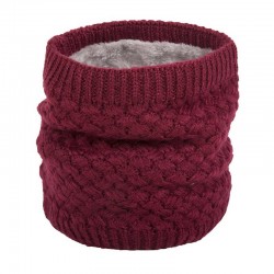 Warm round knitted scarf - unisexScarves