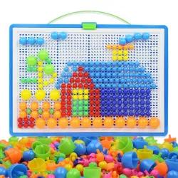 Mushroom - DIY - Children's Educational Toys - 296PCSConstructie