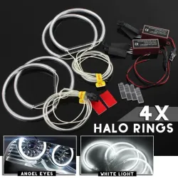 Angel eye light - halo ring - white LED - 131mm - for BMW E36 E38 E39 E46 - 4 piecesLights & lighting