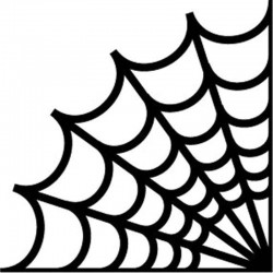 Spinnenweb - vinyl autostickerStickers