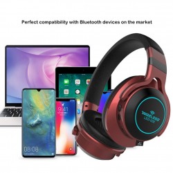 Wireless - Bluetooth sports headphones - headset - microphone - LedEar- & Headphones