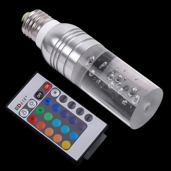 Acryl kristal LED lamp - RGB - E27 - E14 - AC85 - 265VE14
