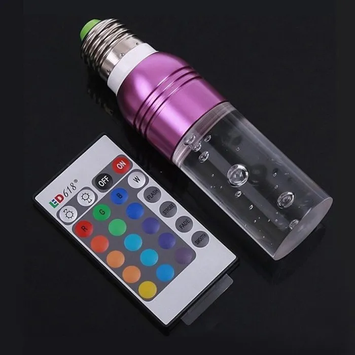 Acryl kristal LED lamp - RGB - E27 - E14 - AC85 - 265VE14