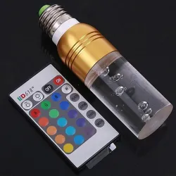 Acryl kristal LED lamp - RGB - E27 - E14 - AC85 - 265VE14