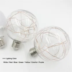 E27 - 220V 110V - RGB - LED decoratieve lampE27