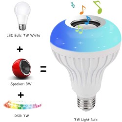 E27 - LED - RGB - Bluetooth-luidspreker - muzieklamp met afstandsbedieningE27