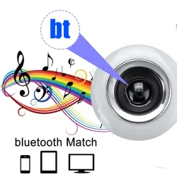 E27 - RGB LED lamp met draadloze Bluetooth speaker - afstandsbediening - 110V-220V 6WE27