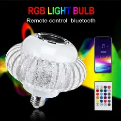 E27 - RGB LED lamp met draadloze Bluetooth speaker - afstandsbediening - 110V-220V 6WE27