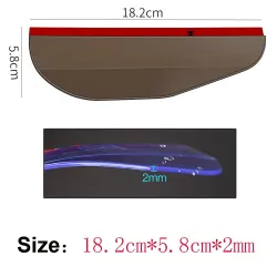 Car rear view mirror - side mirror - rain visor - sticker - 2 piecesStickers