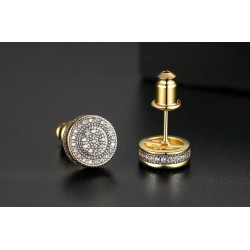 Elegant - small round crystal stud earringsEarrings