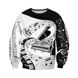 Musical notes - jumper - hoodie - zipperHoodies & Sweatshirt