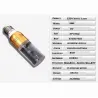 Acrylic crystal LED bulb - RGB - E27 - E14 - AC85 - 265VE14