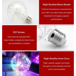 LED - RGB - E27 - 110V 220V - Edison bulb - decorative wires designE27