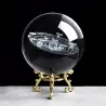 Zonne-beeldjes - 3D planetenmodel - kristallen bol - bureau-decoratieDecoratie