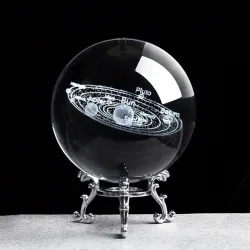 Zonne-beeldjes - 3D planetenmodel - kristallen bol - bureau-decoratieDecoratie