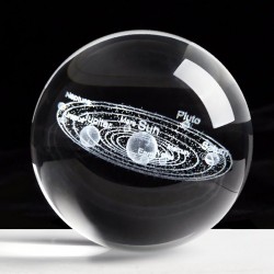 Zonne-beeldjes - 3D planetenmodel - kristallen bol - bureau-decoratieDecoratie