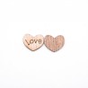 Mini houten liefdeshartjes - decoratie - 100 stuksValentijnsdag