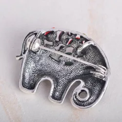 Thailand olifant met kristallen - brocheBroches