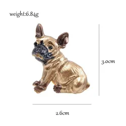 Small dog - gold plated broochBrooches