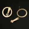 Elegant round earrings with crystalEarrings