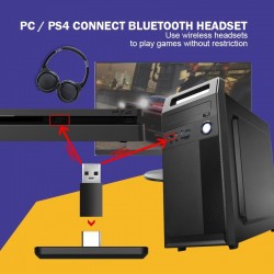 Draadloos - Bluetooth - USB-C - adapter - audio-ontvanger - zender - converter voor Nintendo Switch - PS4 - PCSwitch