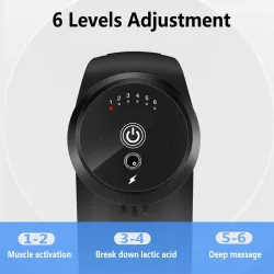 Massage gun - deep muscle relaxation - pain relief - 5 heads body massager with storage bagMassage