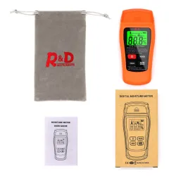 MT-18 - orange - digital tester - wood / paper moisture meter - wall moisture sensor - testerElectronics & Tools