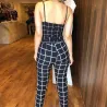 Mouwloze top en broek - geruite setBlouses & overhemden