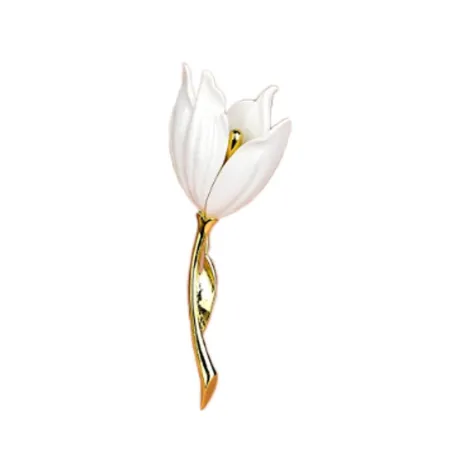 Witte tulp - elegante brocheBroches