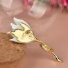 Witte tulp - elegante brocheBroches