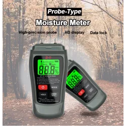 MT-18 - grijs - digitale tester - hout / papier vochtmeter - wandvochtigheidssensor - testerElectronica & Gereedschap