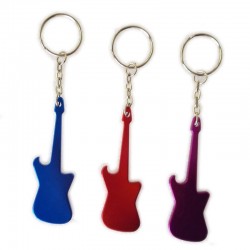 Flesopener met sleutelhanger - metalen gitaarBar producten