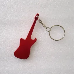 Flesopener met sleutelhanger - metalen gitaarBar producten