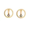 Elegant round earrings with crystalEarrings