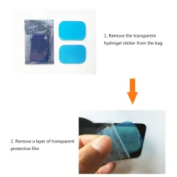 Hydrogel buikstickers - vervangende pleisters voor afslank- / massageriemen - 50 stuksFitness