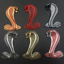 3D cobra - metalen embleem - autostickerStickers