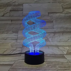 3D spiraallamp - aanraakbediening - RGB - LED - USB - nachtlampVerlichting