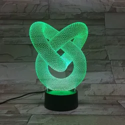 3D abstracte vorm - aanraakbediening - RGB - LED - USB - nachtlampVerlichting