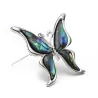 Butterfly with a colored shell - a metal broochBrooches