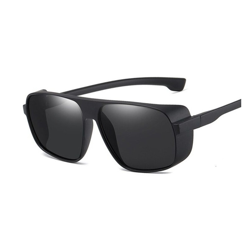 Retro / steampunk zonnebril - met zijschermen - UV400 - unisexZonnebril