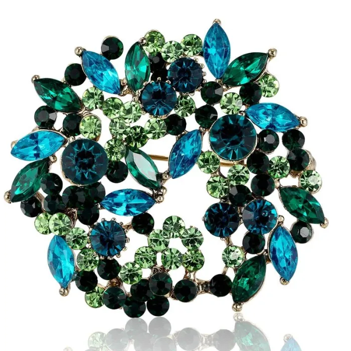 Crystal flowers - broochBrooches